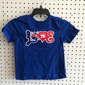 NBA 76ers toddler graphic tee NWT